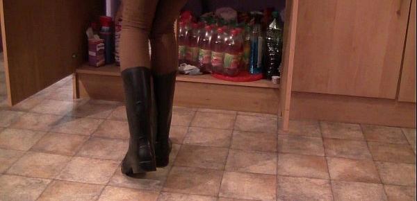  Rubber Boots in Kitchen